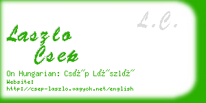 laszlo csep business card